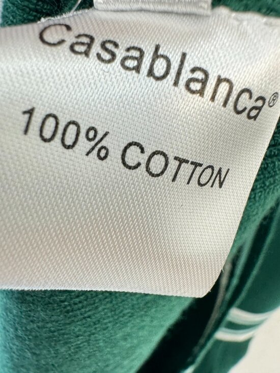 New Casablanca Green Pleated Halter Knit Mini Dress - Size M - Picture 5 of 6